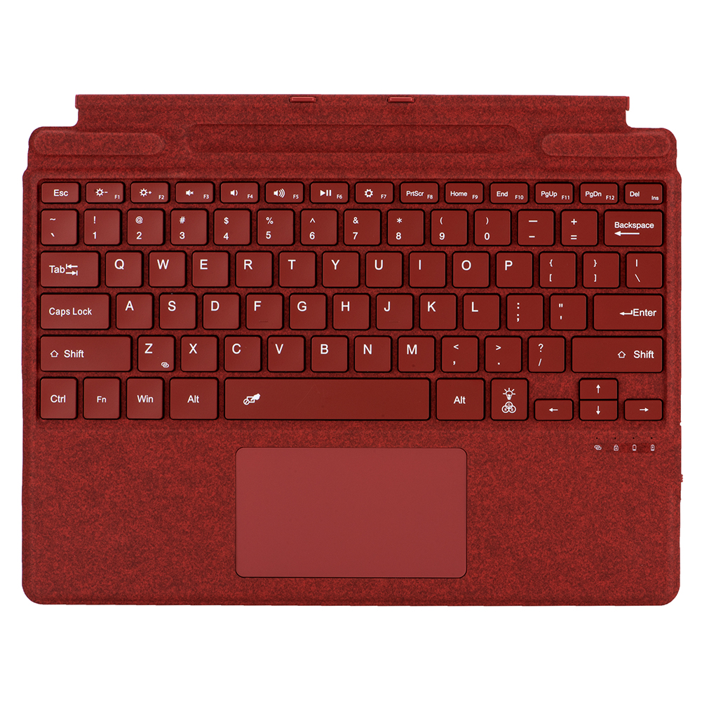 Magnetisch toetsenbord voor Surface Pro 11/10/9/8/X Slank Bluetooth draadloos toetsenbord met touchpad, pensleuf, achtergrondverlichting, Type C Charge