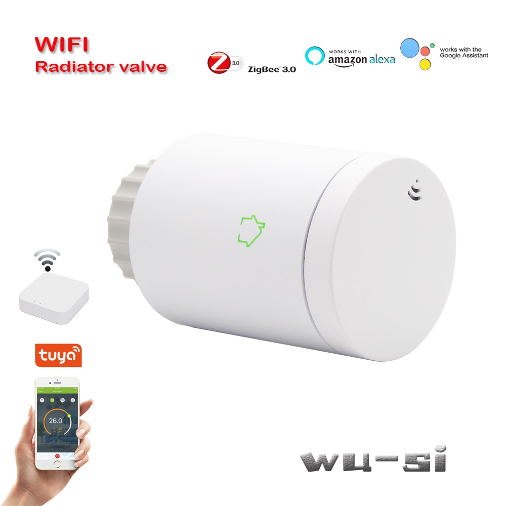 Zigbee-patterin termostaatti wifi-lämpötilan säätöventtiili, toimii tuya zigbee -yhdyskäytävän keskittimen kanssa