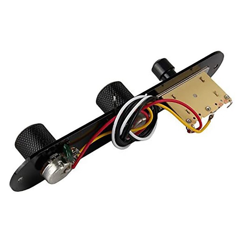 AD-3 Way Switch Loaded Guitar Control Plate for Telecaster Guitar Black