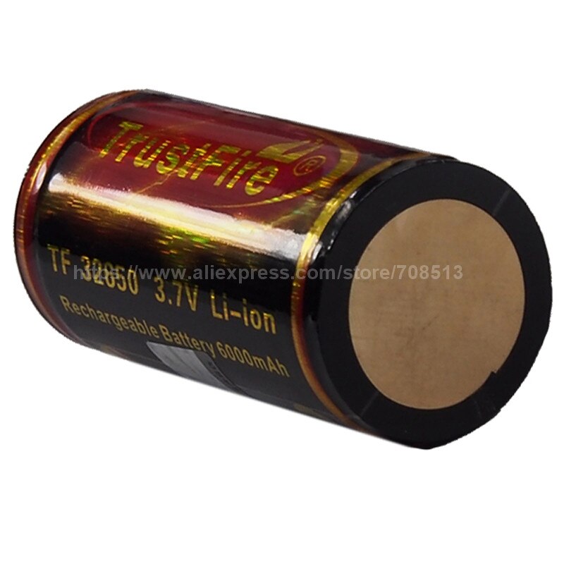 TrustFire 32650 3.7V 6000mAh Rechargeable Li-ion 32650 Battery With PCB