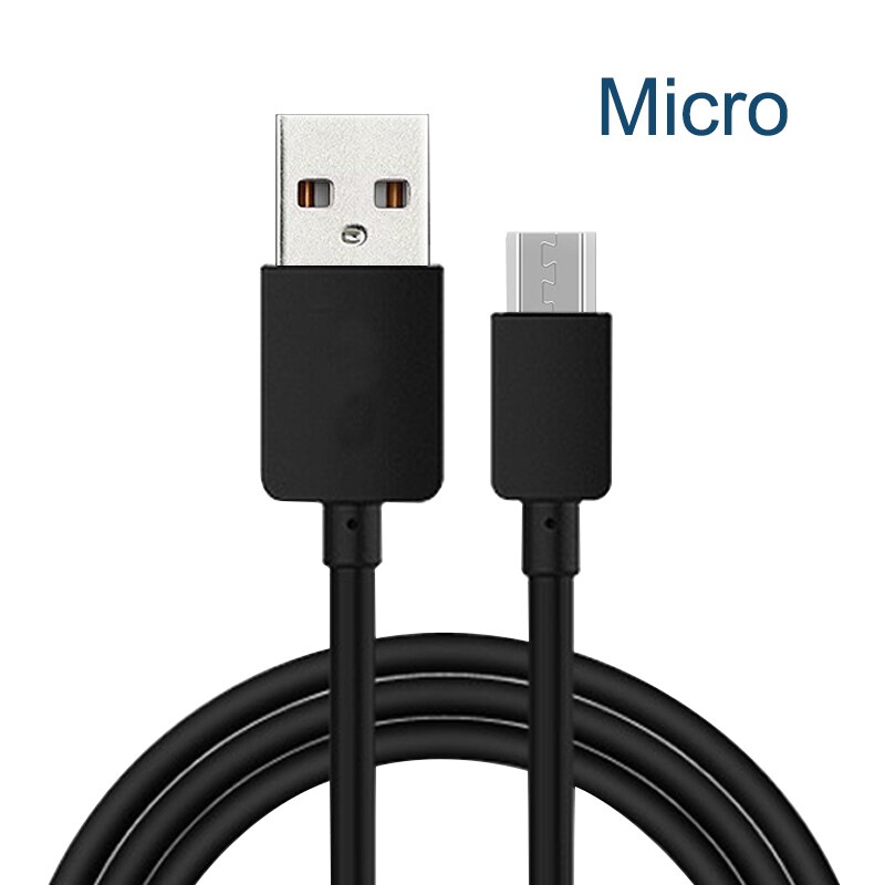 5V2A Micro Usb Kabel 1M 2M 3M Snel Opladen Kabels Mobiele Telefoon Android Charger Cord Gegevens Draad zwart En Wit: Micro Black / 3m
