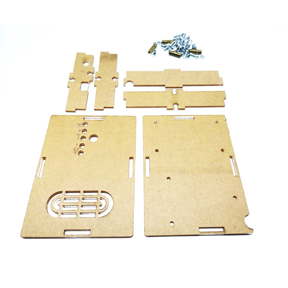 76-108MHz Radio set Automatically Adjust FM DIY Radio Set LCD Display Radio ith Power Amplifier Antenna Parts with Cover