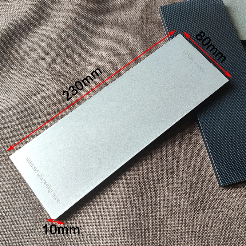 230X80X10Mm Diamant Slijpstenen Keuken Messenslijper Wetsteen Oliesteen Met Antislip Basis Knive Slijpen Randgereedschap