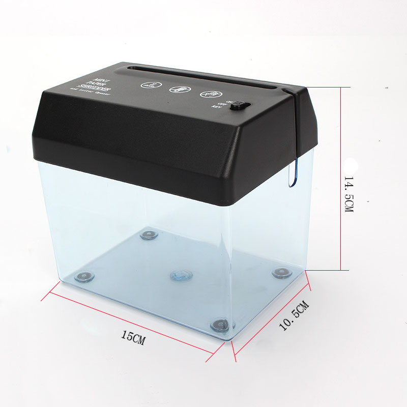 Tragbarer Mini-Aktenvernichter, elektrischer USB-Akku-Aktenvernichter für Dokumente, Papierschneidewerkzeug für das Heimbüro