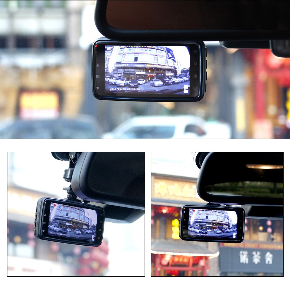 Carlinkitcar Camera Recorder 3.5 "Lcd Ips Dual Lens Auto Dash Cam Fhd