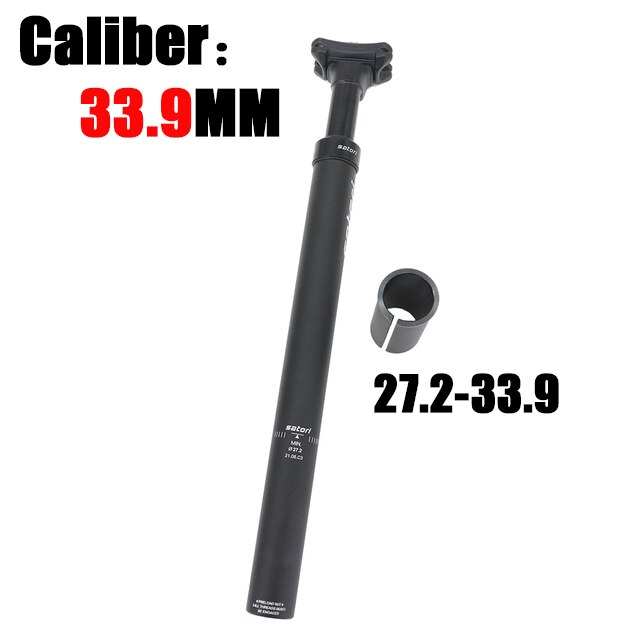 Satori zawieszenie sztyca z amortyzacją 27.2/28.6/30.1/30.4/30.9/31.6mm X355MM Powiększenie siodełko rowerowe Poczta wpadka dla części robić roweru górskiego: 33.9 X 355MM