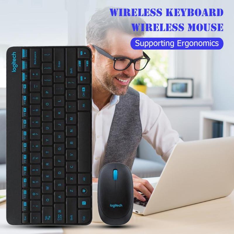 Logitech-Mini clavier de jeu sans fil USB MK245, 1000DPI, Mini clavier de jeu, souris ergonomique, pour ordinateur portable et bureau