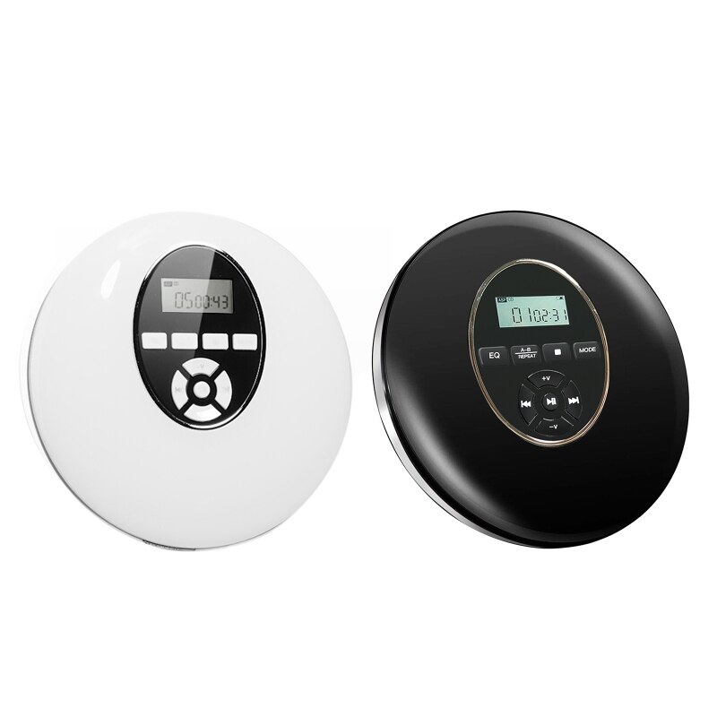 Lecteur de CD Portable de Style rond, écouteurs, lecteur de musique HiFi, baladeur de CD