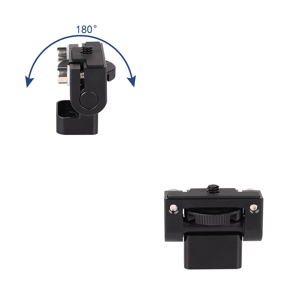 Universal Adjustable DSLR Cage Monitor Holder Mount Stand Anti-Twist Mini 180 Degree Tilt Pan for Camera Monitor LCD Screen