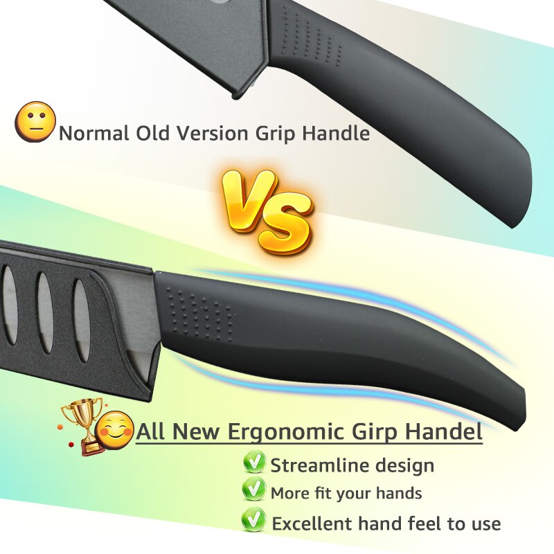 Nóż ceramiczny 3 4 5 6 cal cyrkonu nóż kuchenny + obierak + zestaw świeczników czarny nóż szefa kuchni owoce pożytek noże kuchenne ładniejsza