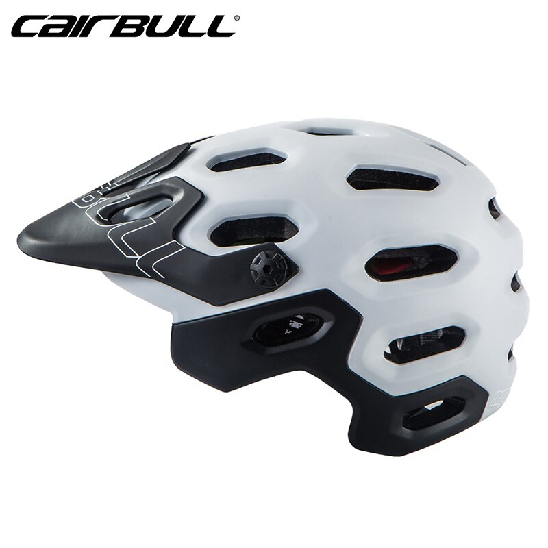CAIRBULL SUPERCROSS All-Terrain XC Bicycle Helmet Riding Helmet Off-Road Mountain Bike Helmet Casco Bicicleta: White / M(54-58CM)