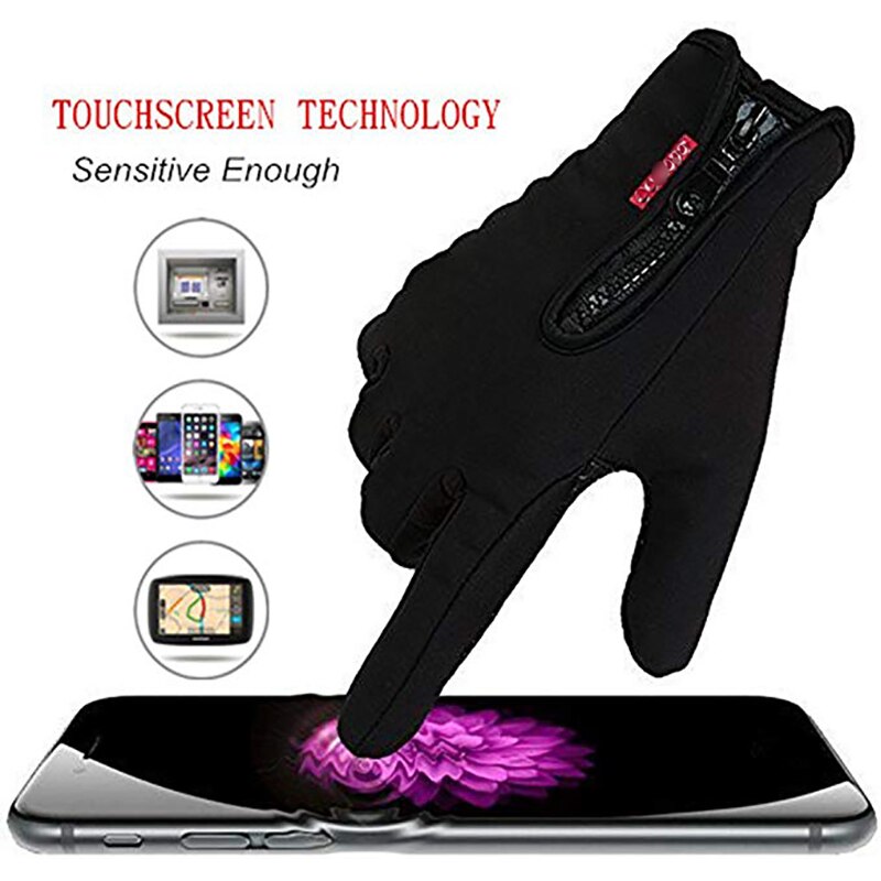 Waterdichte Winter Warme Handschoenen Mannen Ski Handschoenen Snowboard Handschoenen Motorrijden Winter Touchscreen Sneeuw Windstopper Sneeuw Handschoenen