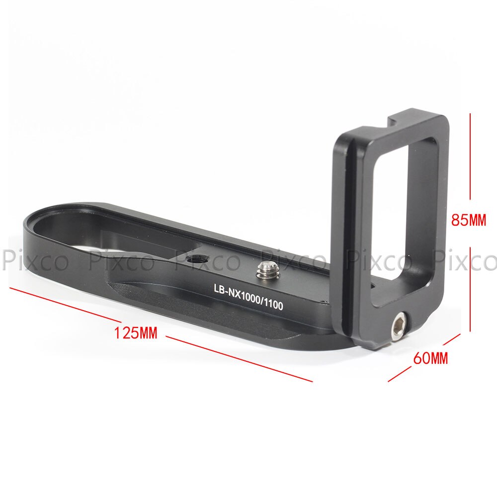 Pixco NX1000 NX1100 Pro Vertical Tipo L Suporte Tripé Quick Release Placa Base Pega Para Samsung NX1000 NX1100
