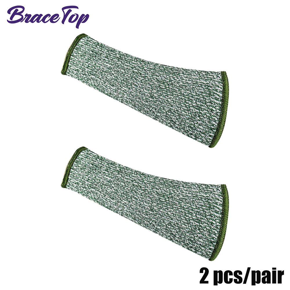 BraceTop Arm Protectors for Bruising Cut, Burn Heat Resistant Arm Sleeve Protectors Protective Forearm Sleeves Cooking Gardening: Red