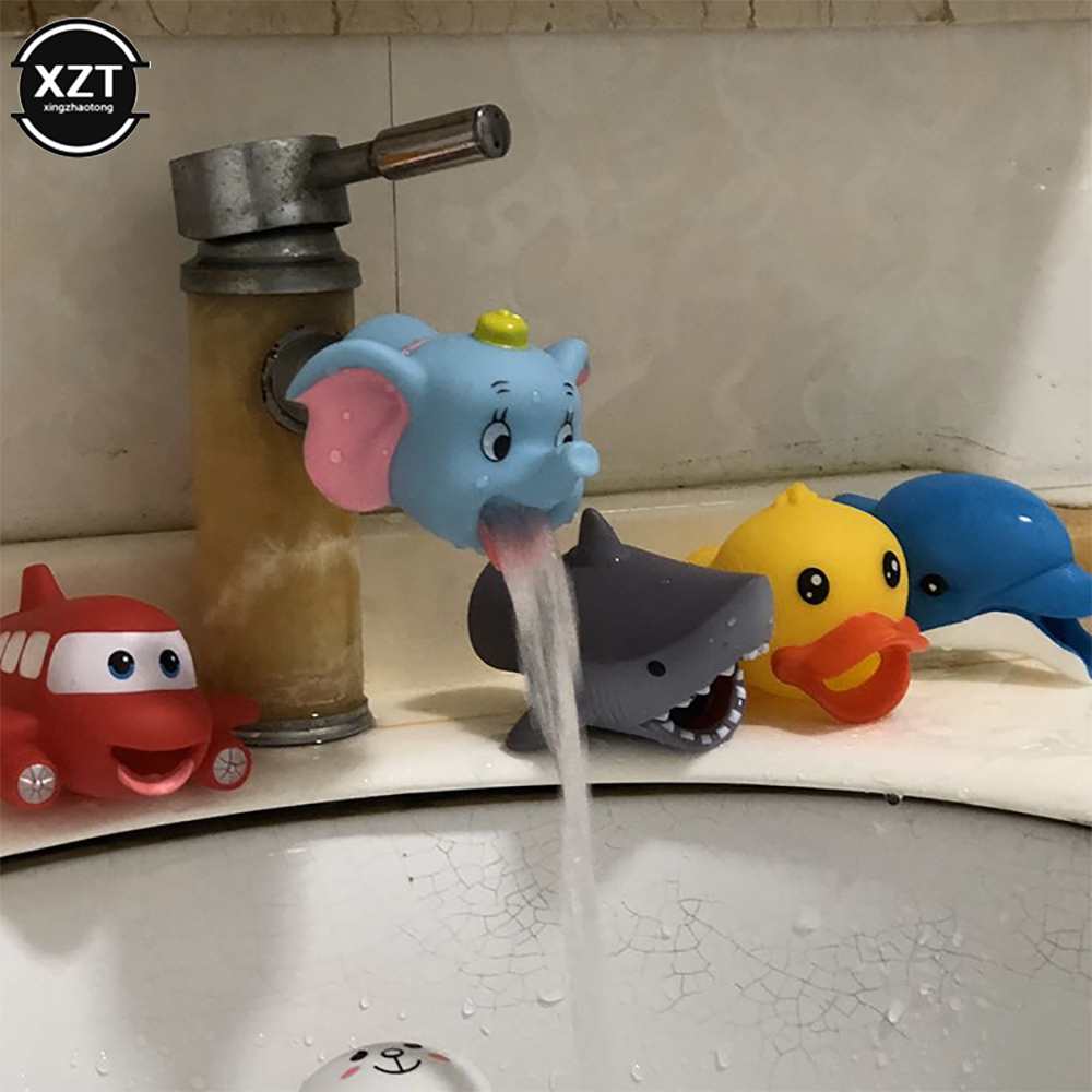 Niedliche Tier-Wasserhahn-Verlängerung für Kinder, hilft beim Händewaschen, Waschbecken, Wasserhahn-Verlängerung, Badezimmer-Waschbecken-Wasserhahn-Verlängerung für Kinder und Kleinkinder ﻿