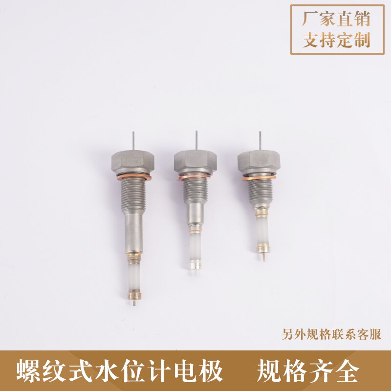 Ultra-pure Alumina Water Level Electrode Boiler Electric Contact Water Level Gauge Electrode Press-in External Thread Type