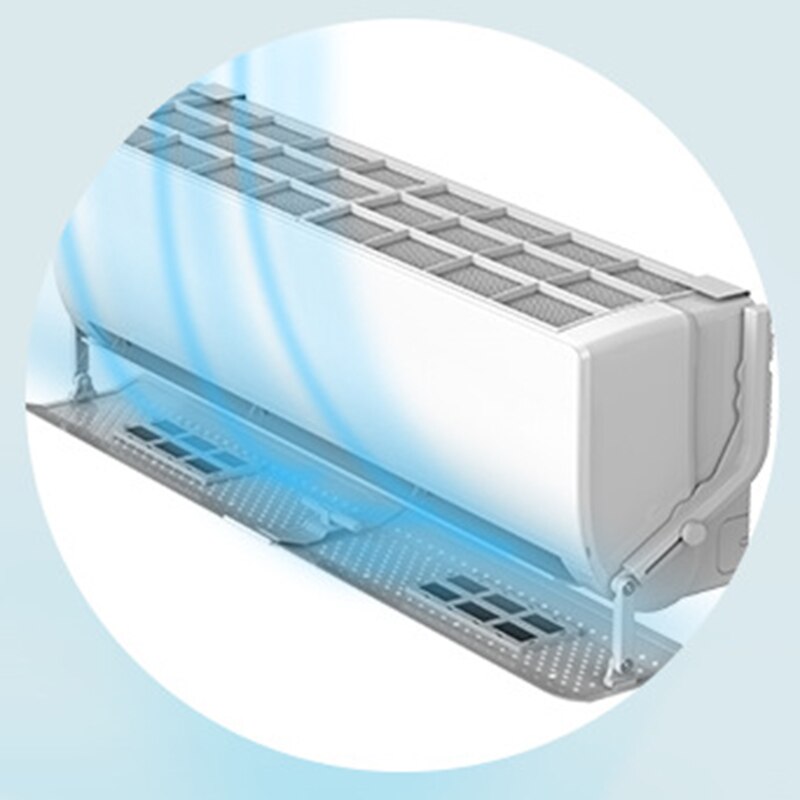 Adjustable Air Conditioner Cover Windshield Air Conditioning Deflector Baffle Shield Wind Guide Anti-Windshield