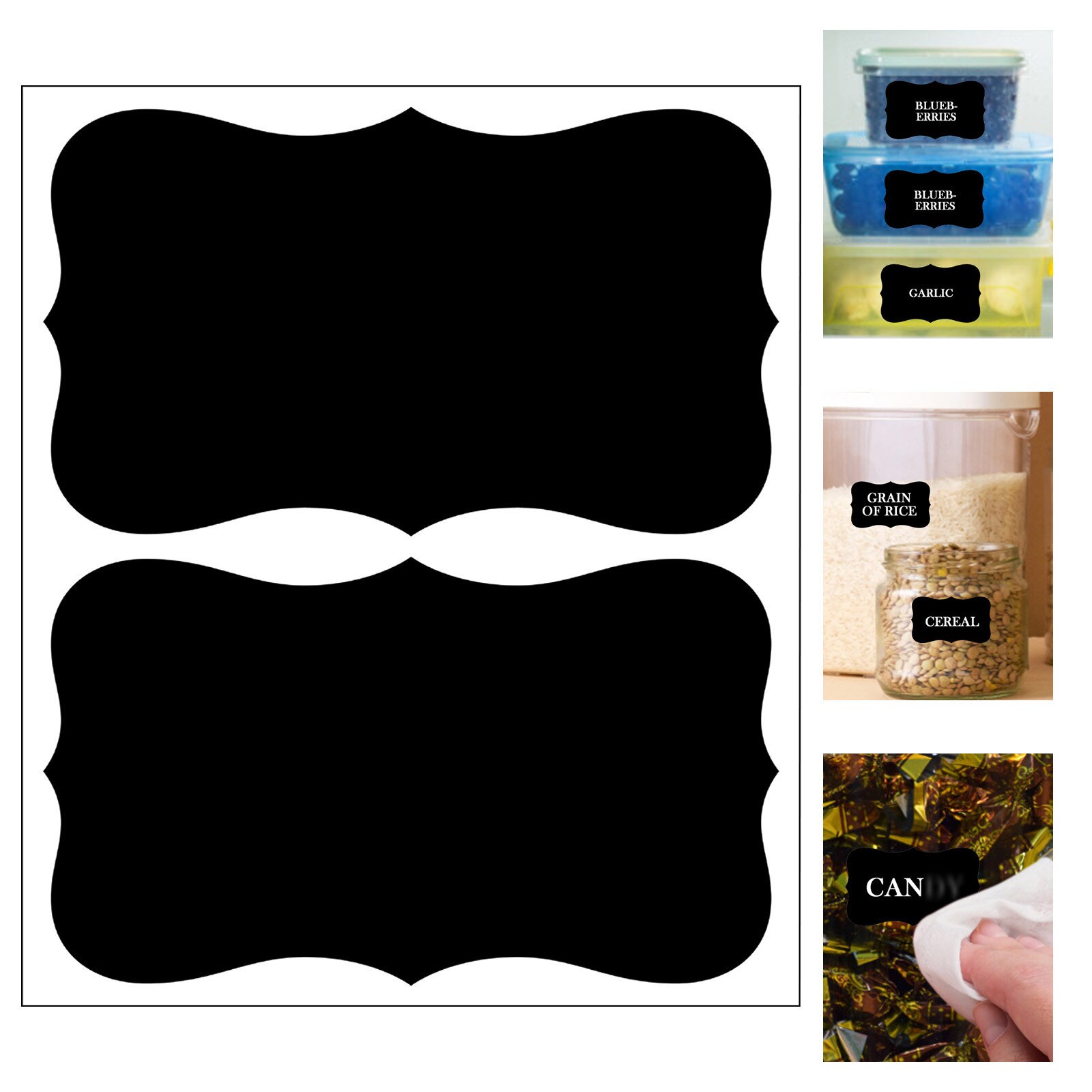 25# Pvc Labels Sticker Craft Kitchen Bottle Jars Organizer Labels Sticker Packaging Sealing Label Album Adhesive Sticker