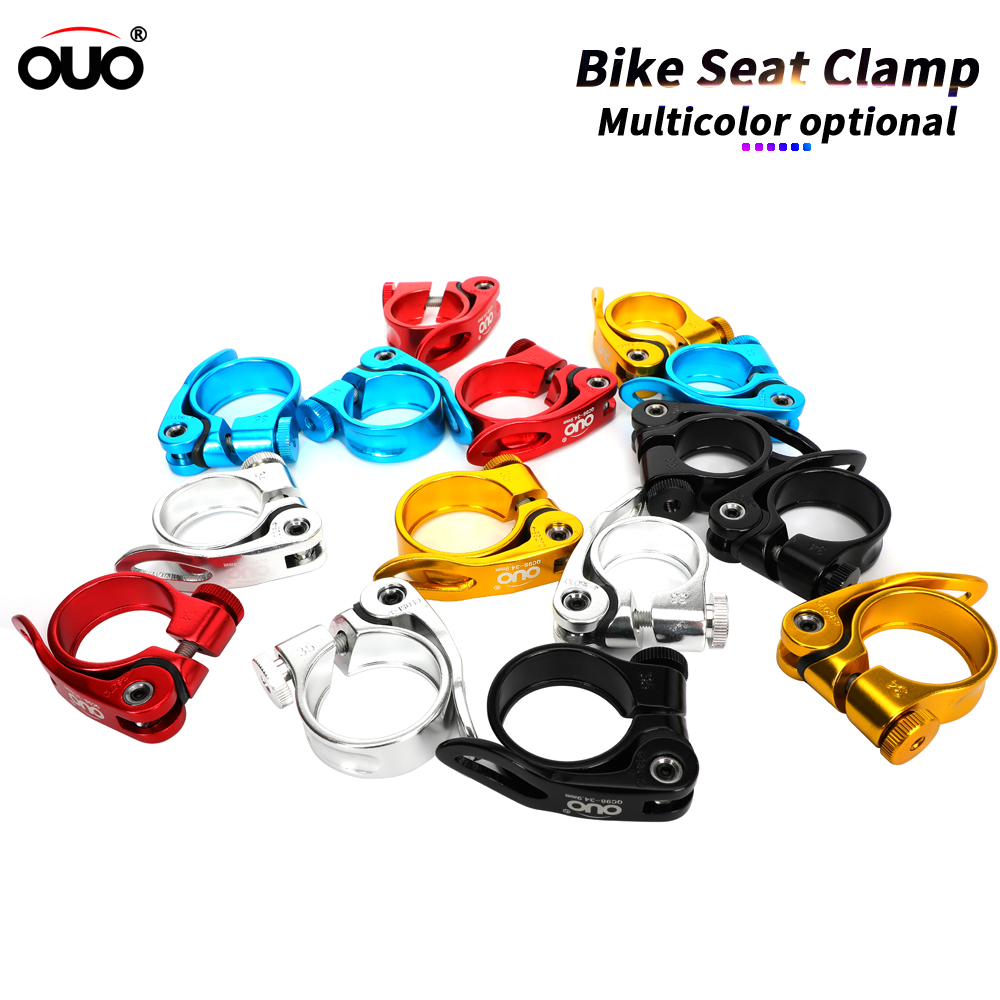 Ouo Quick Release Zadelpenklem Aluminium Fiets Zadel Klem 31 8 Mtb 27.2 Zadelpen Sluiting Onderdelen Voor Fiets