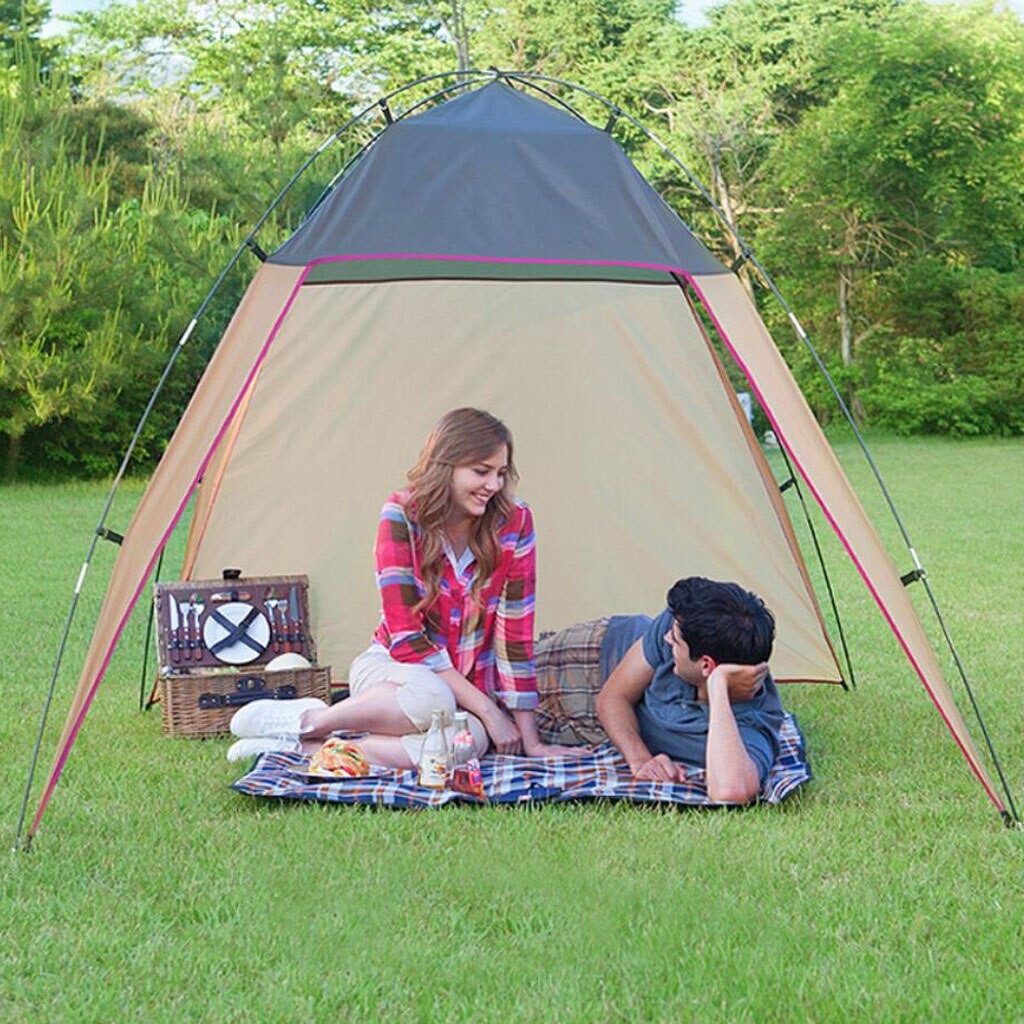 Windproof Outdoor Sun Shade Tent Summer Anti UV Camping Fishing Beach Cabana Canopy Portable