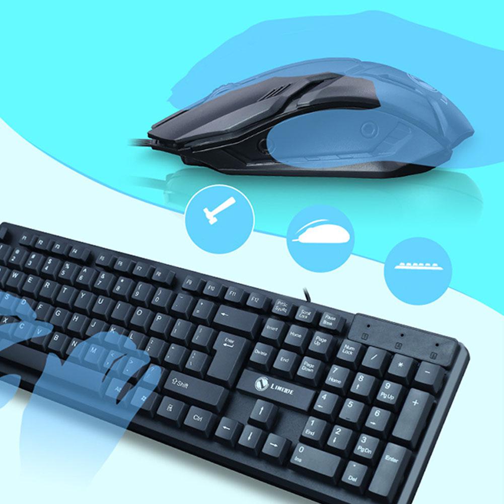 T13 General Wired Keyboard Mouse Set USB Desktop Laptop Office Keyboard Set Computer Keyboard Mouse Kit
