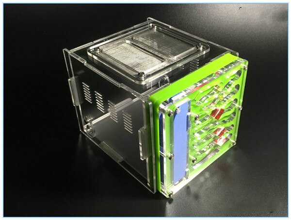 acrylic ant nest replacement ant workshop bionic mini ants farm house ant farm: Green