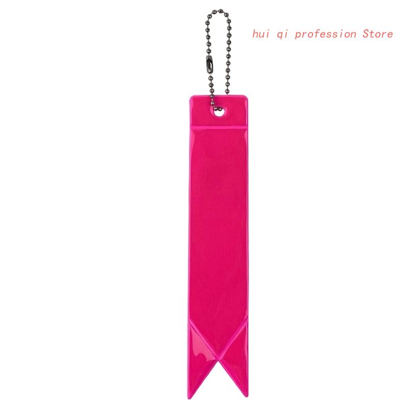 Riflettore con catene portachiavi riflettente ciondolo riflettente in PVC ciondolo riflettore per bambini per zaino da ciclismo per borsa da scuola: giallo