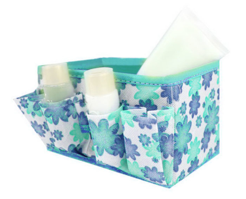 Caja organizadora, organizador de maquillaje, caja de almacenamiento de cosméticos, bolsa, contenedor estacionario plegable de colores brillantes, organizador de maquillaje, caja de reloj