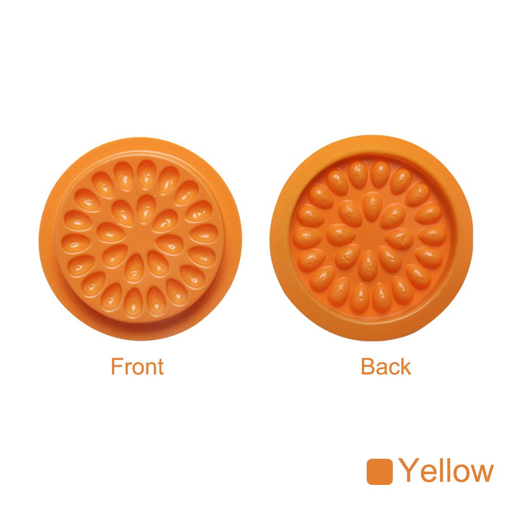 10 stücke Kleber Dichtung Pad Für Wimpern Verlängerung Transparent Kleber Halter Wimpern Kleber Kunststoff Kleber Palette Paste Eeyelash Werkzeuge: Yellow