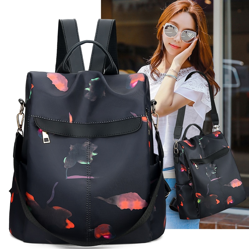 Waterproof Anti-theft Backpack Women Backpacks School Bags for Girls Black Oxford Famous Brand Mochila Feminina