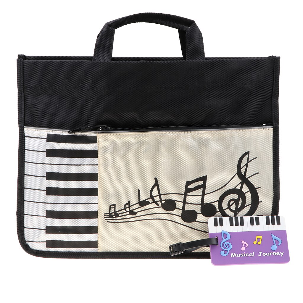 Durable Music Note Satchel Tote Bag Bag Handbag For Students
