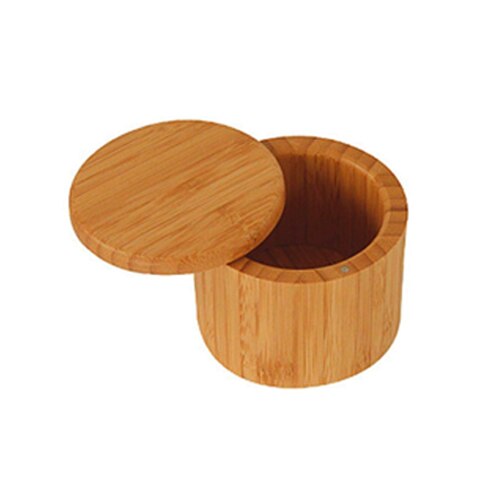 Bambu maustesekoitin purkki sokeri suola pippuri yrtit hammastikku säilytyspullo grillilaatikko kannella keittiövälineille: 1 kpl