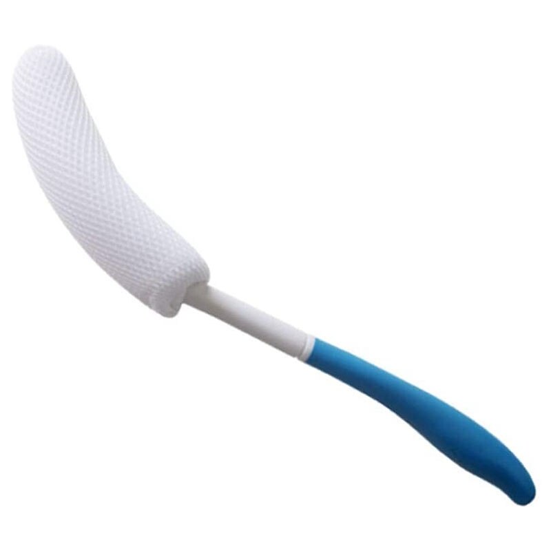 Terug Douche Borstel Bereikbare Body Borstel Met Antislip Handvat Lange Gebogen Douche Borstel Geschikt voor Ouderen Douche