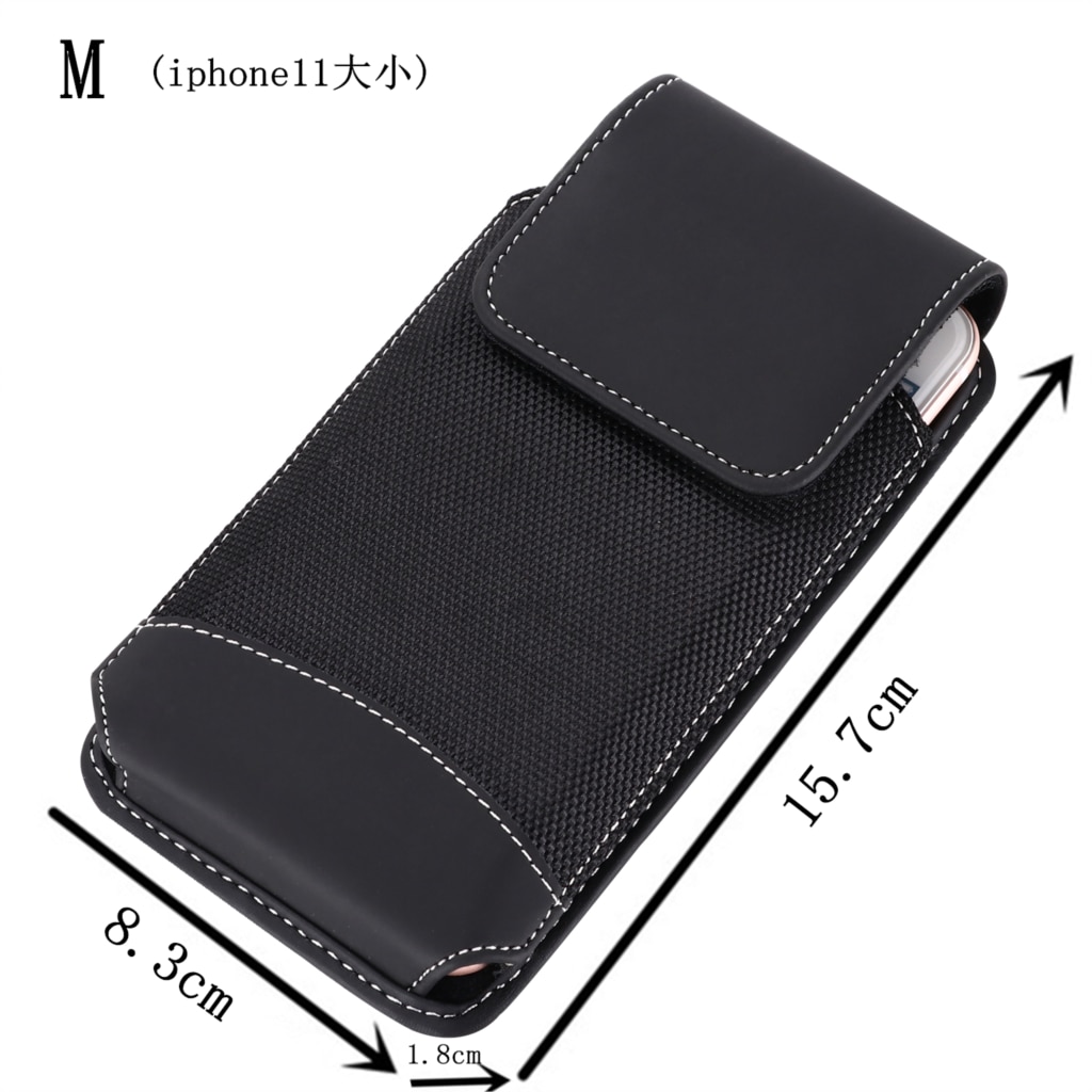 Pochette téléphone universel pour iphone 12 Samsung Note 20 Ultra xiaomi POCO X3 moto LG Nokia oneplus enim ceinture pince étui taille sac: M