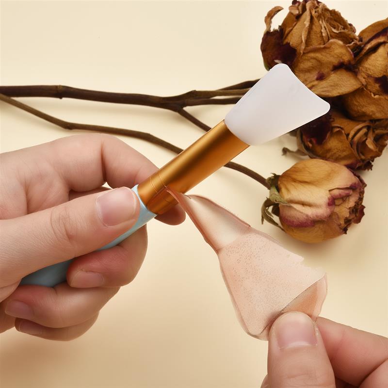 5 farben Silikon Pinsel Epoxid Kleber Harz Schmuck Machen Werkzeuge DIY Werkzeug Kristall Kleber Pinsel Leicht zu Reinigen