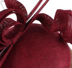 Imitatie Sinamay Bruid Bruiloft Hoed Tovenaar Hoops Decor Hoofddeksel Vrouwen Elegante Getrouwd Hoedenzaak Cap Haar Pin Accessoires: marron