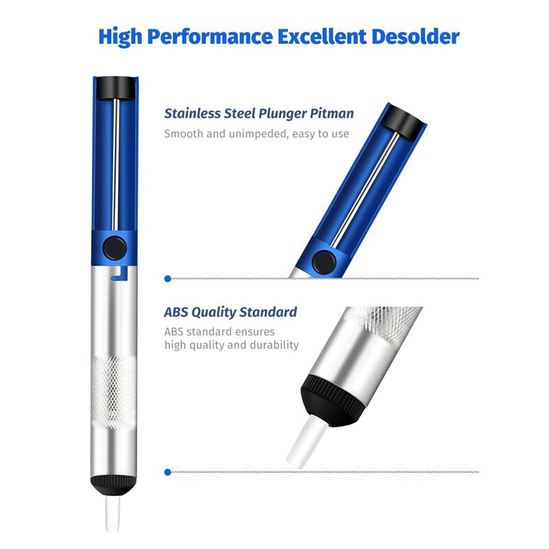 1 set desoldeerlont, ,2 soldeervlechten, soldeerverwijderingsgereedschap en 1 set antistatische mat, siliconen esd-aardingsmatten