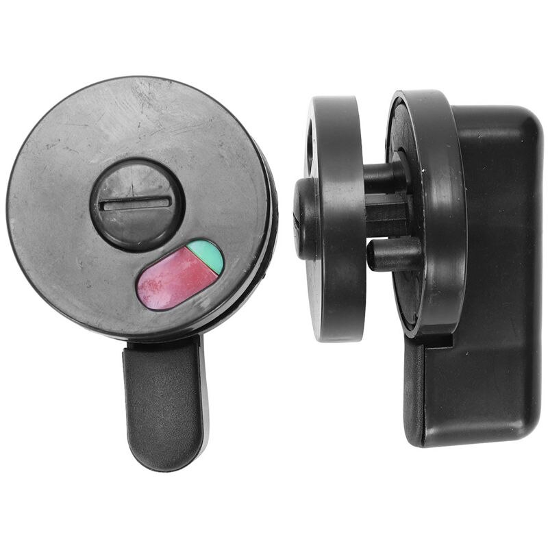2 pièces toilette publique porte verrouillage rotatif rouge vert indicateur bouton de verrouillage