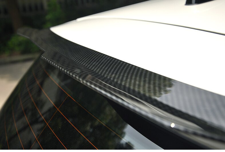 För golf 7 rline  mk7 7.5 spoiler golf r gti gtd abs material bil bakvinge färg bakspoiler för spoiler: Falsk kolfiber