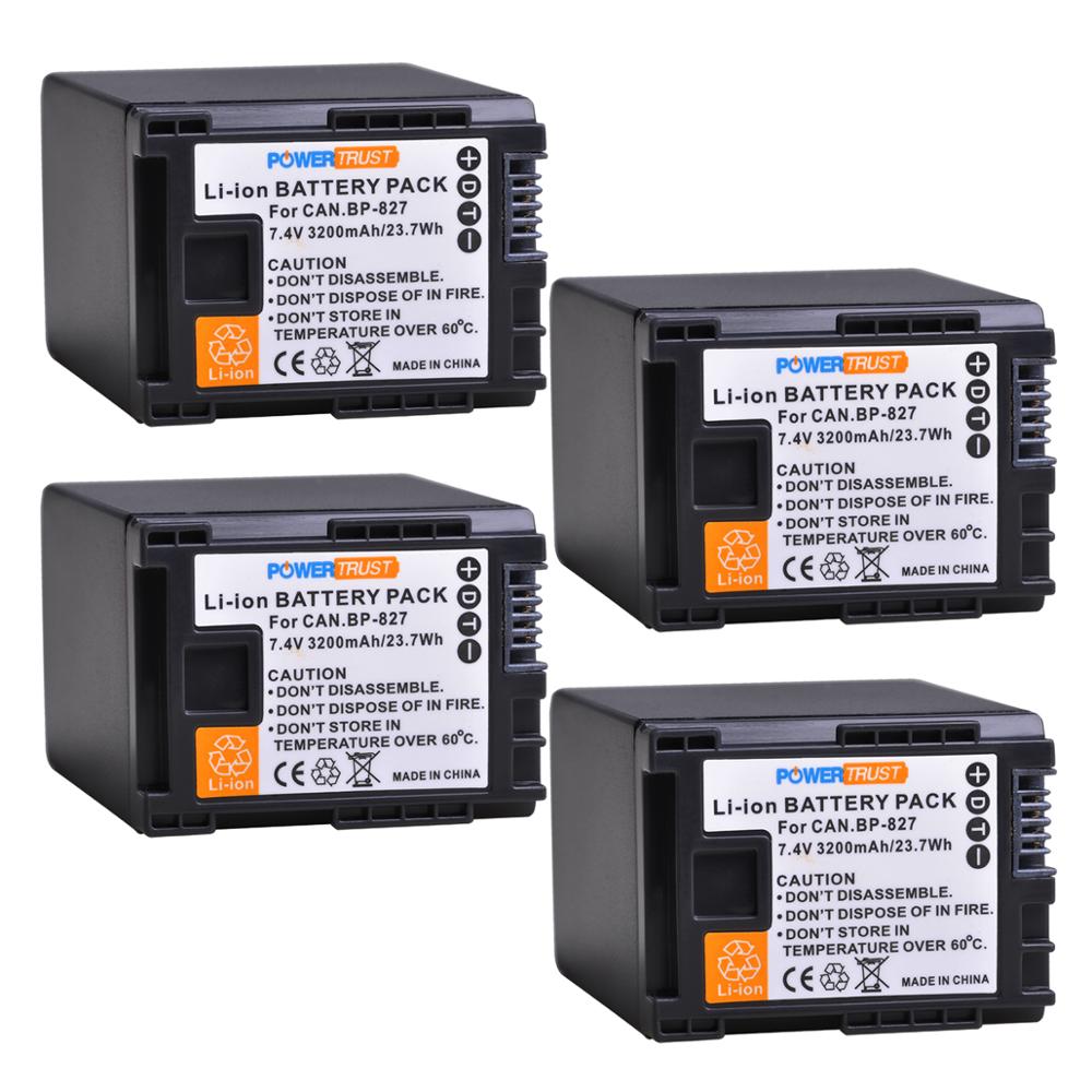 3200mAh BP-827 BP 827 Battery for Canon XA10 HG20 HG21 LEGRIA HF M300 M306 M400 M406 G10 G25 S100 S200 S21 M32 HFG20