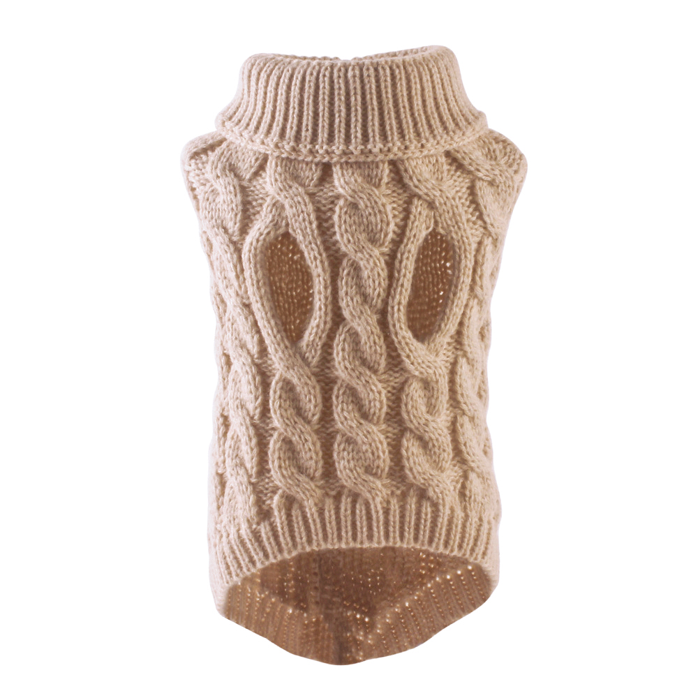 Puppy Hond Truien voor Kleine Middelgrote Honden Katten Kleding Winter Warm Huisdier Coltrui Chihuahua Vest Zachte Yorkie Jas Teddy Jas: M / Licht Groen