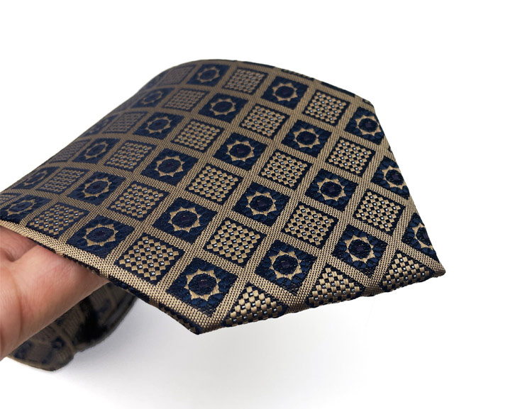 Corbata de lujo de 8CM para hombre, corbatas a cuadros de lunares para hombre, novio, padrino de boda, tejido Jacquard, Ascot, accesorios formales para de negocios