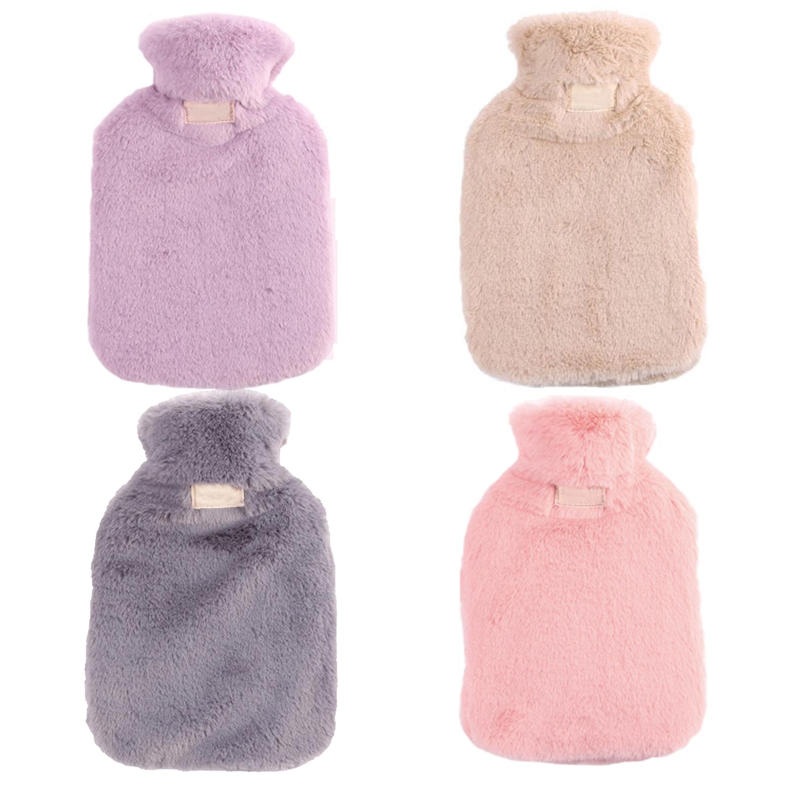 Borsa per scaldamani per bottiglia di acqua calda per bambini caldi in tinta unita da 800ml