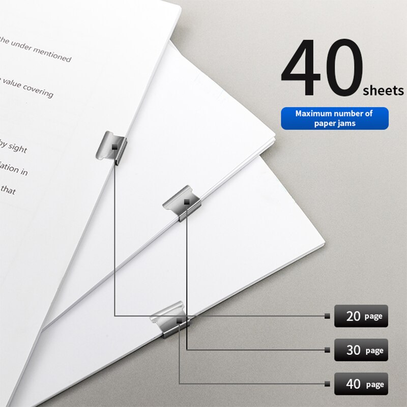 Deli Push clamp Binding file Paper Clip tool Pocket clip Holder Elliot folder Folder Test paper folder No tail ticket holder