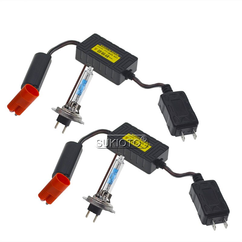 Sukioto Ac 55W H1 H7 H8 H11 9005 Canbus Hid Xenon Kit Geen Fout Mini Ballast 5500K Snel heldere Hid Lamp Auto Koplamp Mistlamp