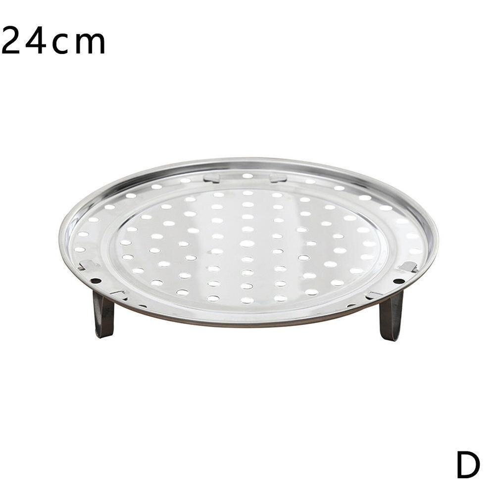 S/M/L/XL 4 Sizes Stainless Steel Steamer Rack Insert Stock Pot Steaming Tray Stand Cookware Tool: 24cm