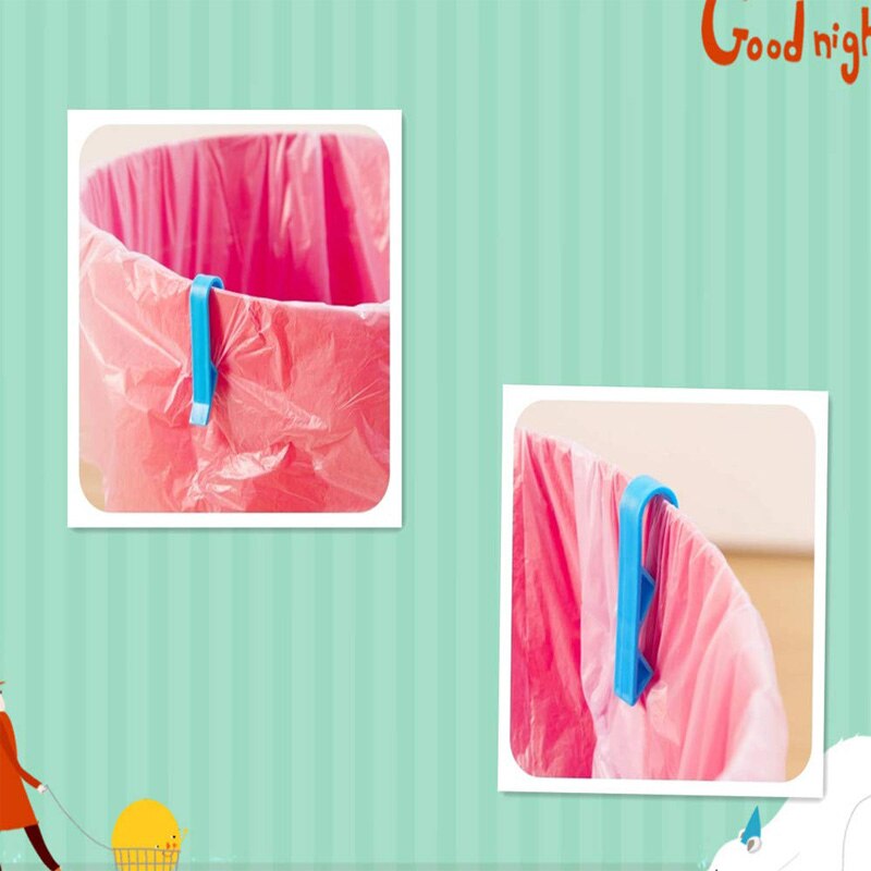 5Pcs Huishoudelijke Vuilnisbak Afvalbak Prullenbak Bag Vaste Clip Antislip Clip Houder Vuilnisbak Vuilnisbak Behoud klem