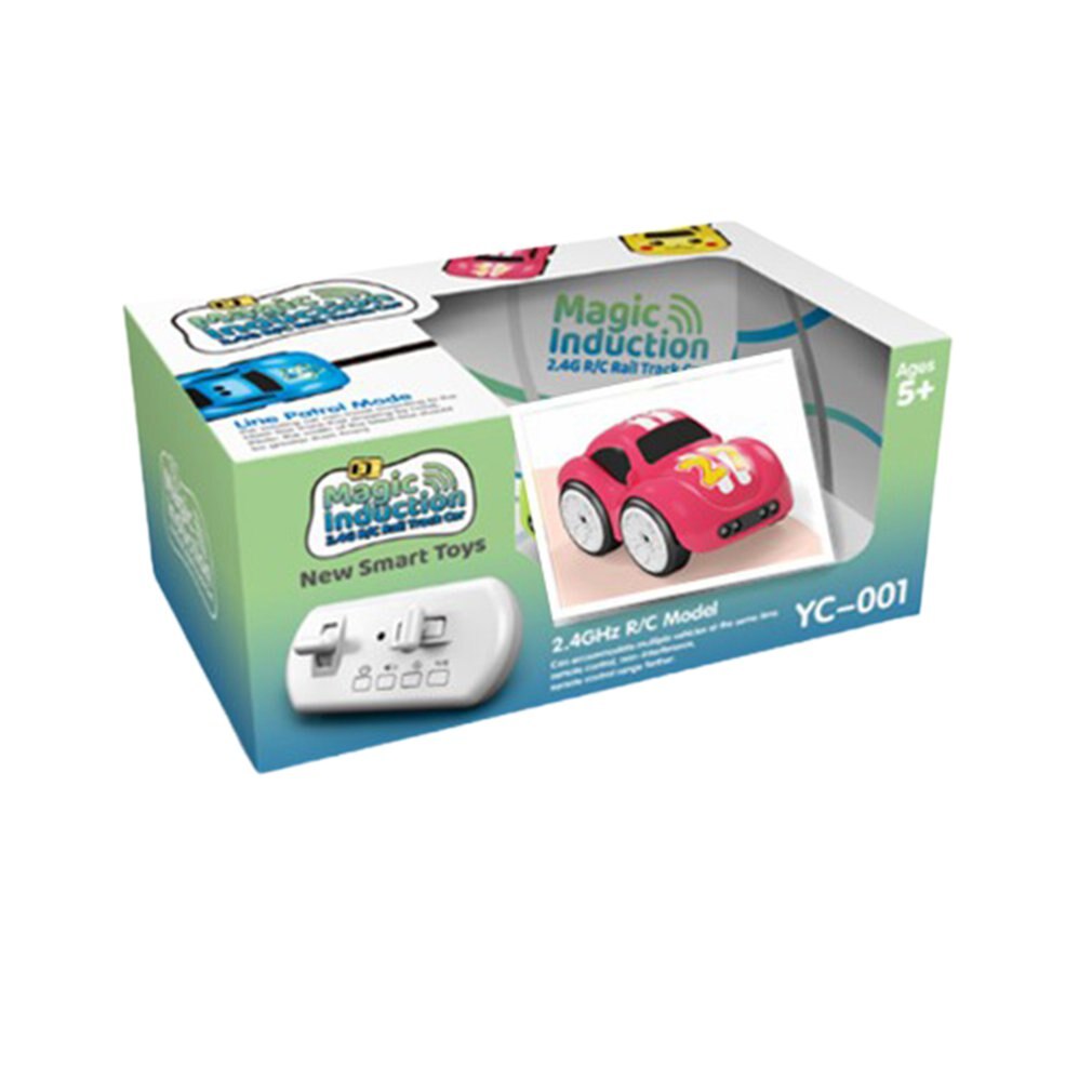 RC Capteur Intelligent Télécommande Dessin Animé Mini Voiture Radiocommandée Électrique Voitures Musique Intelligente Jouets Légers pour Enfants: Rouge