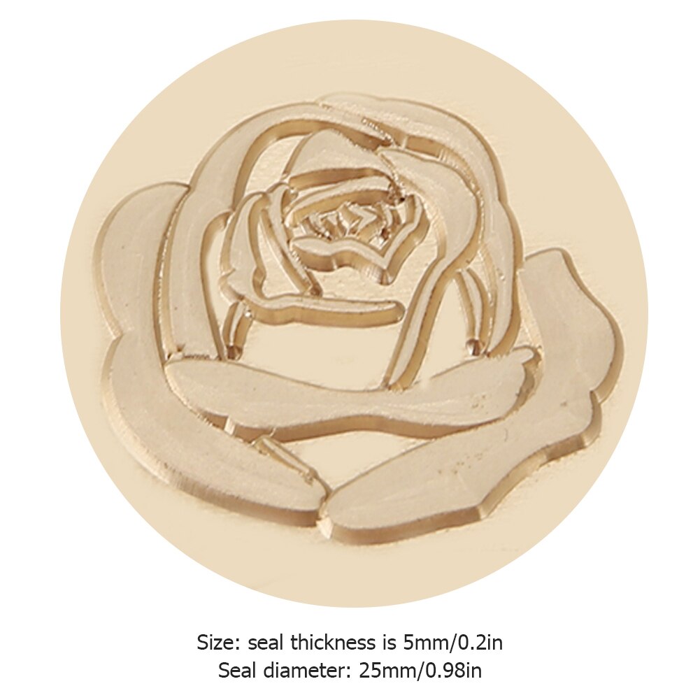 Replace Copper Head Hobby Tools Sets Wax Seal Antique Sealing Wax Stamp Wood Handle DIY Envelope Wedding Invitations: B