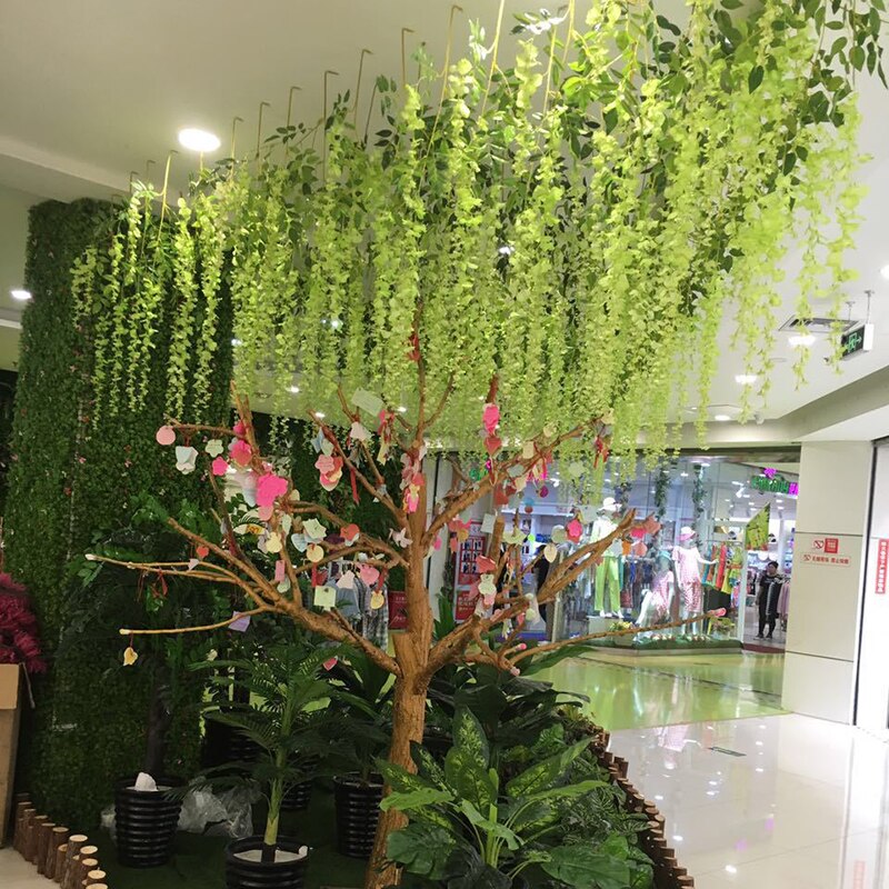Artificial Wisteria Simulation Flowers Home Garden Wedding Decor Simulation Artificial Wisteria Garden Flower Plant Vine Decor